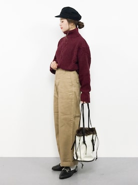 isaさん（レディース・155cm）の秋コーディネート