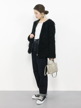 isaさん（レディース・155cm）の冬コーディネート