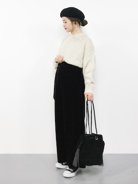 isaさん（レディース・155cm）の冬コーディネート