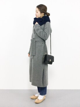 isaさん（レディース・155cm）の冬コーディネート