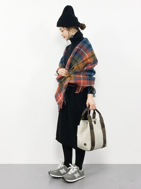 isaさん（レディース・155cm）の冬コーディネート