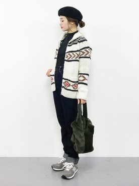 isaさん(レディース・155cm)の冬コーディネート