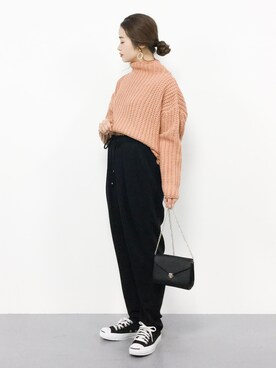 isaさん（レディース・155cm）の冬コーディネート