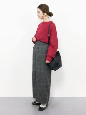 isaさん（レディース・155cm）の冬コーディネート