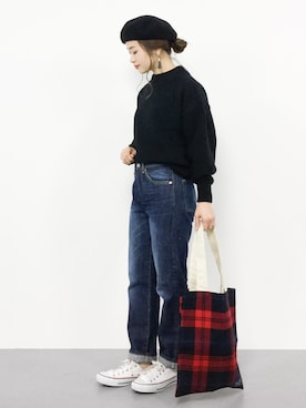 isaさん（レディース・155cm）の冬コーディネート
