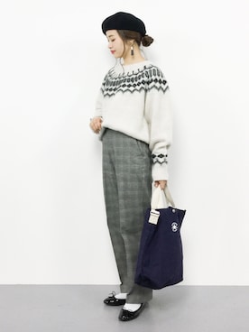 isaさん（レディース・155cm）の冬コーディネート