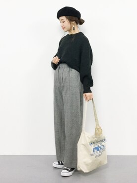 「LBC（エルビーシー）のアイテム」を使った、isaさん（レディース・155cm）の冬コーディネート