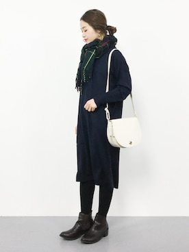 isaさん（レディース・155cm）の冬コーディネート