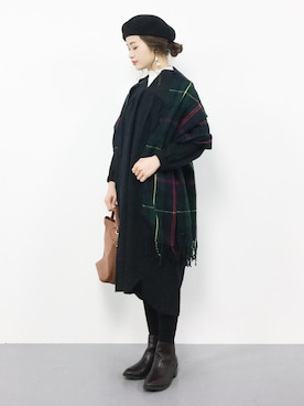 isaさん（レディース・155cm）の冬コーディネート