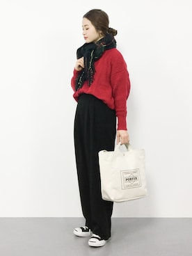 isaさん（レディース・155cm）の冬コーディネート