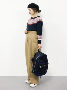 isaさん（レディース・155cm）の冬コーディネート