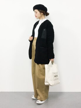 isaさん(レディース・155cm)の冬コーディネート