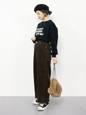 isaさん（レディース・155cm）の冬コーディネート