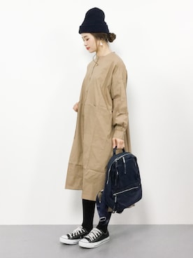 isaさん（レディース・155cm）の冬コーディネート