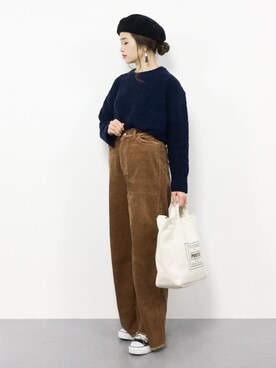 isaさん（レディース・155cm）の冬コーディネート