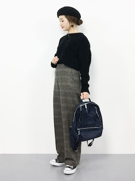 isaさん（レディース・155cm）の冬コーディネート