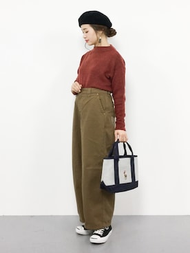 isaさん（レディース・155cm）の冬コーディネート