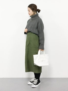 isaさん(レディース・155cm)の冬コーディネート