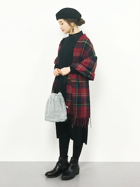 isaさん(レディース・155cm)の冬コーディネート