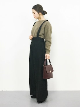 isaさん（レディース・155cm）の冬コーディネート