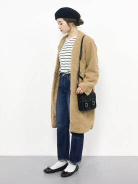 isaさん（レディース・155cm）の冬コーディネート