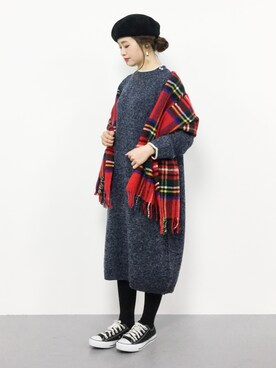 isaさん(レディース・155cm)の冬コーディネート