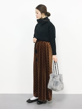 isaさん(レディース・155cm)の冬コーディネート