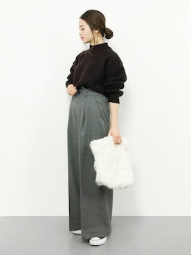 isaさん（レディース・155cm）の冬コーディネート