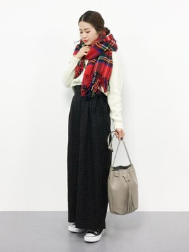 isaさん（レディース・155cm）の冬コーディネート