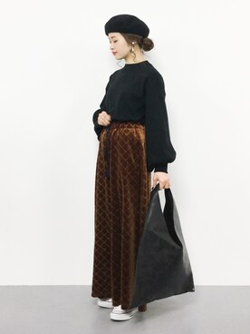 isaさん（レディース・155cm）の冬コーディネート