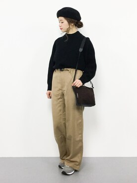 isaさん（レディース・155cm）の冬コーディネート