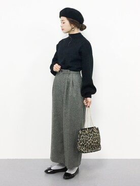 isaさん（レディース・155cm）の冬コーディネート