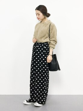 isaさん（レディース・155cm）の冬コーディネート