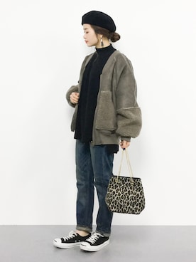 isaさん(レディース・155cm)の冬コーディネート