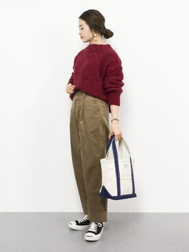 isaさん（レディース・155cm）の冬コーディネート