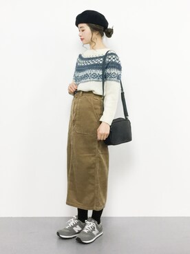 isaさん(レディース・155cm)の冬コーディネート