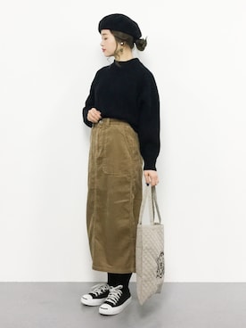 isaさん（レディース・155cm）の冬コーディネート