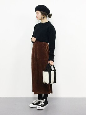 isaさん(レディース・155cm)の冬コーディネート