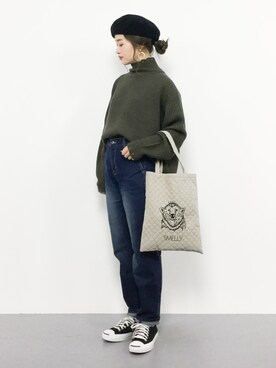 isaさん（レディース・155cm）の冬コーディネート