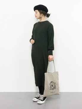 isaさん（レディース・155cm）の冬コーディネート