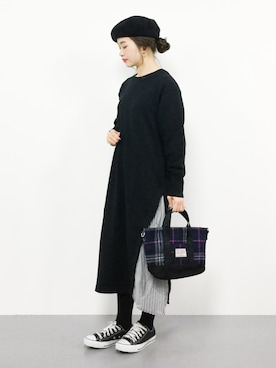 isaさん（レディース・155cm）の冬コーディネート