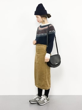 isaさん（レディース・155cm）の冬コーディネート