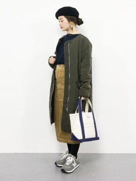 isaさん（レディース・155cm）の冬コーディネート