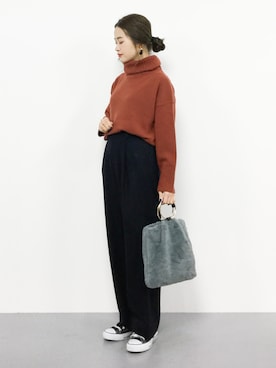 isaさん（レディース・155cm）の冬コーディネート