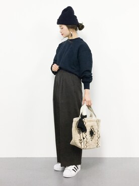 isaさん（レディース・155cm）の冬コーディネート