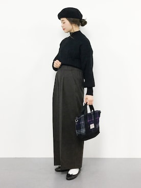 isaさん（レディース・155cm）の冬コーディネート