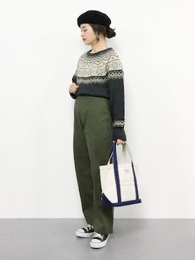 isaさん（レディース・155cm）の冬コーディネート