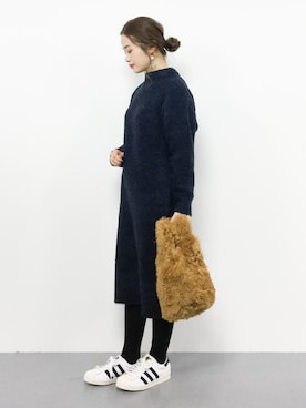 isaさん（レディース・155cm）の冬コーディネート