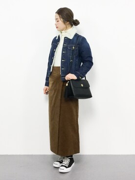 isaさん（レディース・155cm）の冬コーディネート