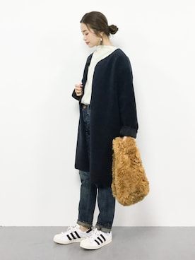 isaさん（レディース・155cm）の冬コーディネート